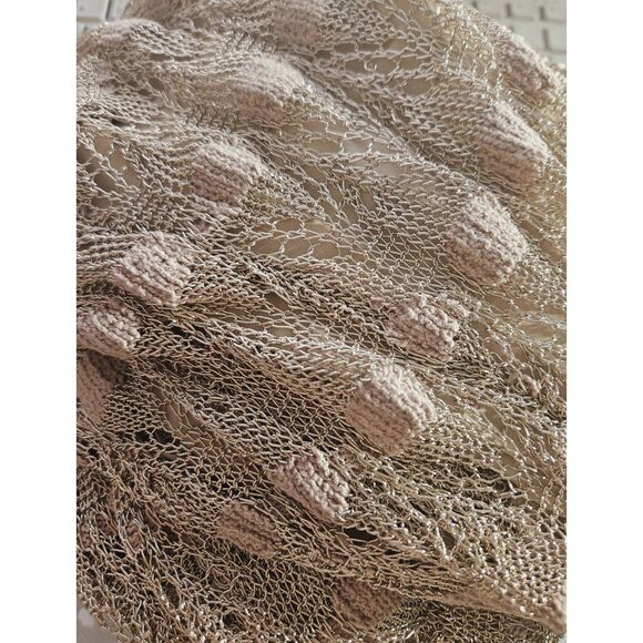 ZARA CROCHET METALLIC THREAD KNIT DRESS LIMITED EDITION - Picture 14 of 14